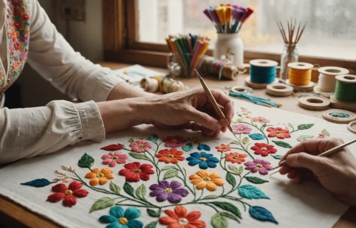 cap broderie